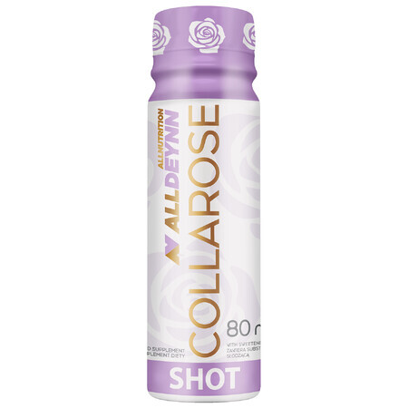 Allnutrition Alldeynn CollaRose Shot, raspberry and strawberry flavor, 80 ml