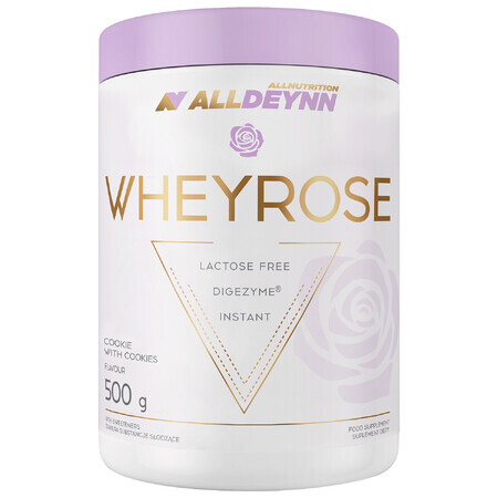 Allnutrition Alldeynn WheyRose, sugar-free crumb biscuit flavor, 500g