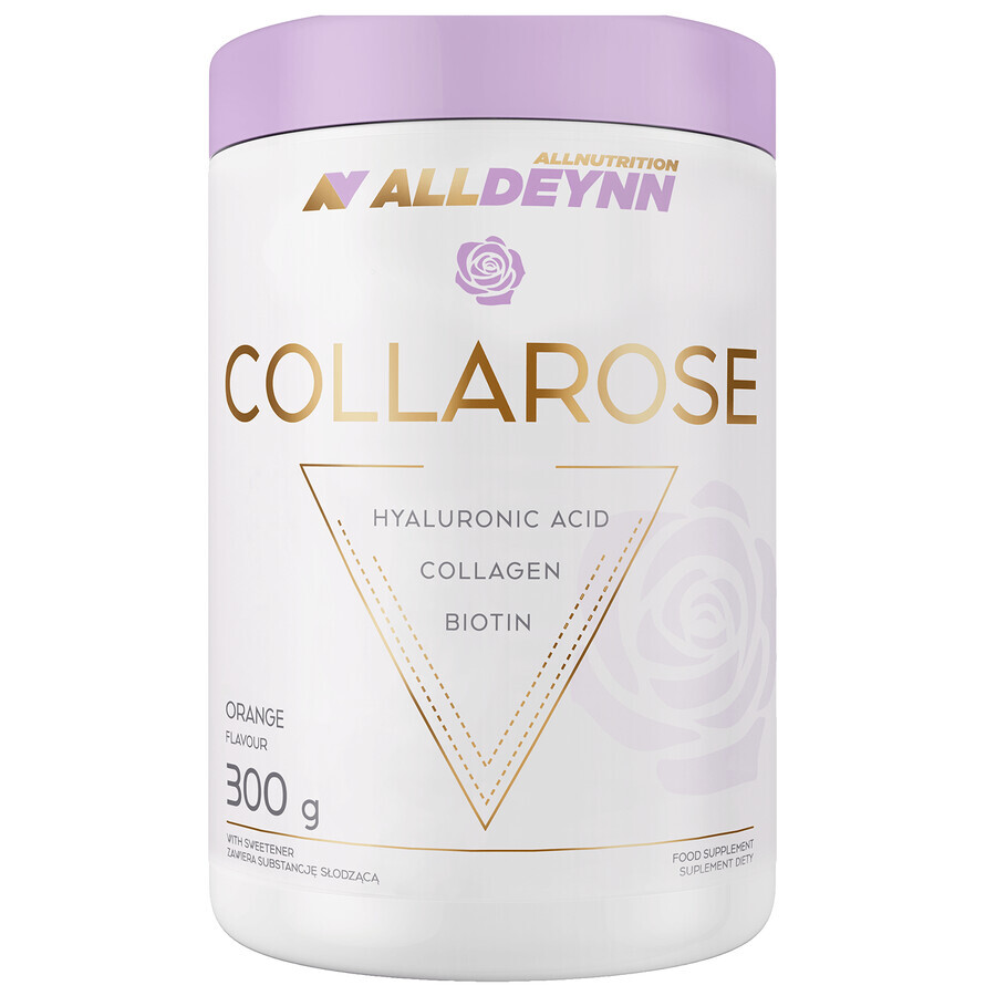 Allnutrition Alldeynn CollaRose, sabor a naranja, 300 g