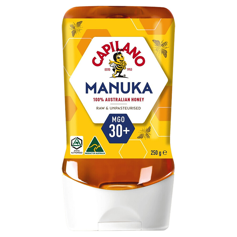 Capilano Active Manuka, miel de Manuka MGO 30+, 250 g