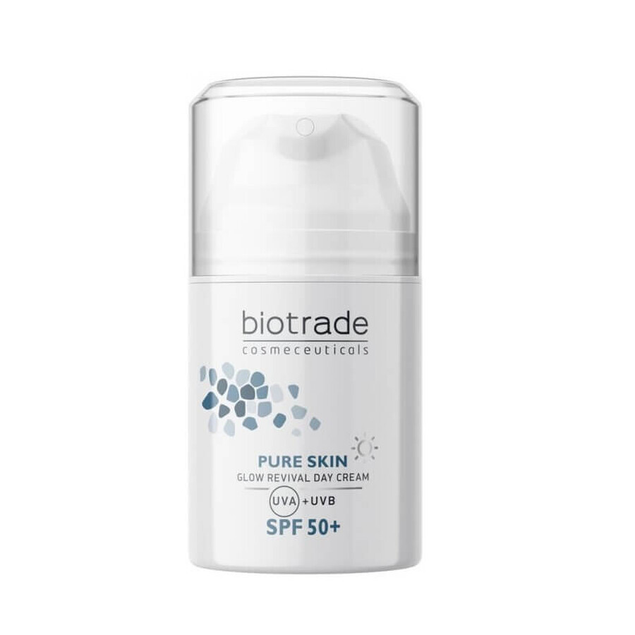 Biotrade Pure Skin crema iluminatoare de zi cu Niacinamida si Acid Hialuronic SPF 50, 50 ml recenzii