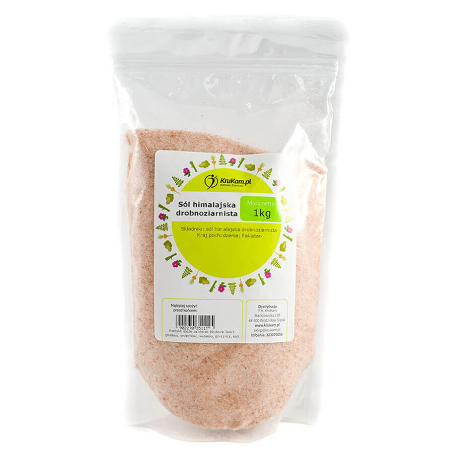 KruKam Himalayan salt, fine, 1 kg