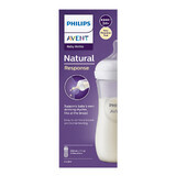 Avent Natural Response Bottle with Reactive Teat, Flow 4, SCY906/01, After 3 Months, 330ml