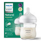 Avent Natural Response, biberon en verre avec t&#233;tine r&#233;active, d&#233;bit 2, SCY930/01, d&#232;s la naissance, 120ml 