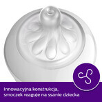 Avent Natural Response Reactive Teat Bottle with AirFree Valve, Elephant, Flow 3, SCY673/81, After 1 Month, 260ml