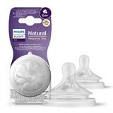 Avent Natural Response, Reactive Bottle Nipple, For Thick Foods, SCY966/02, After 6 Months, 2 Units