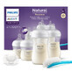 Avent Natural Response, set de 4 biberons r&#233;actifs + brosse de nettoyage + sucette ultra douce, SCD838/11