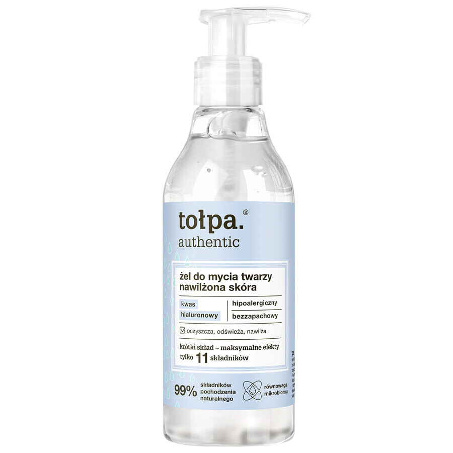 Tolpa Authentic, Gel de curățare pentru pielea hidratată, 195 ml