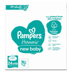 Pampers Harmonie New Baby, lingettes humides, 24 x 46 pcs