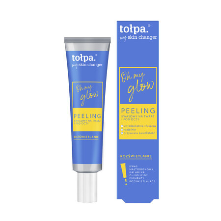 Tolpa My Skin Changer Oh My Glow, acid peel for face and eyes, 40 ml