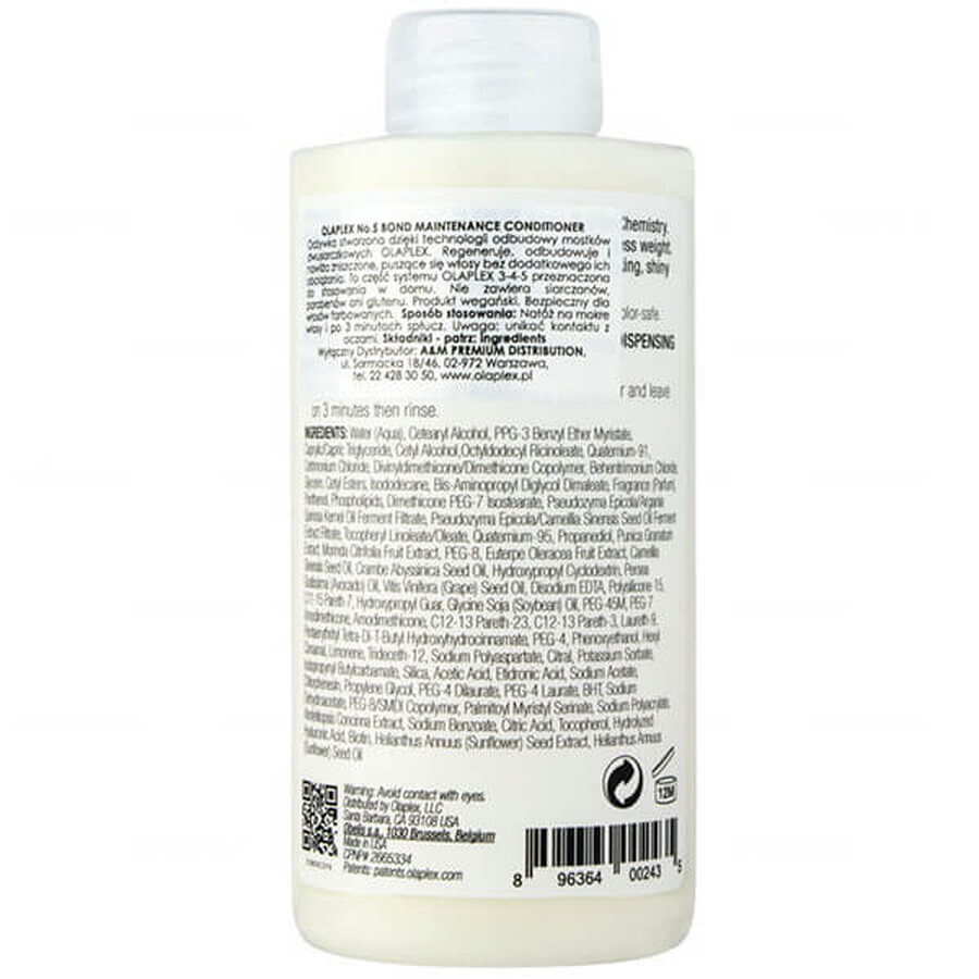 Olaplex nr. 5, Balsam intensiv de păr restaurator, 250 ml