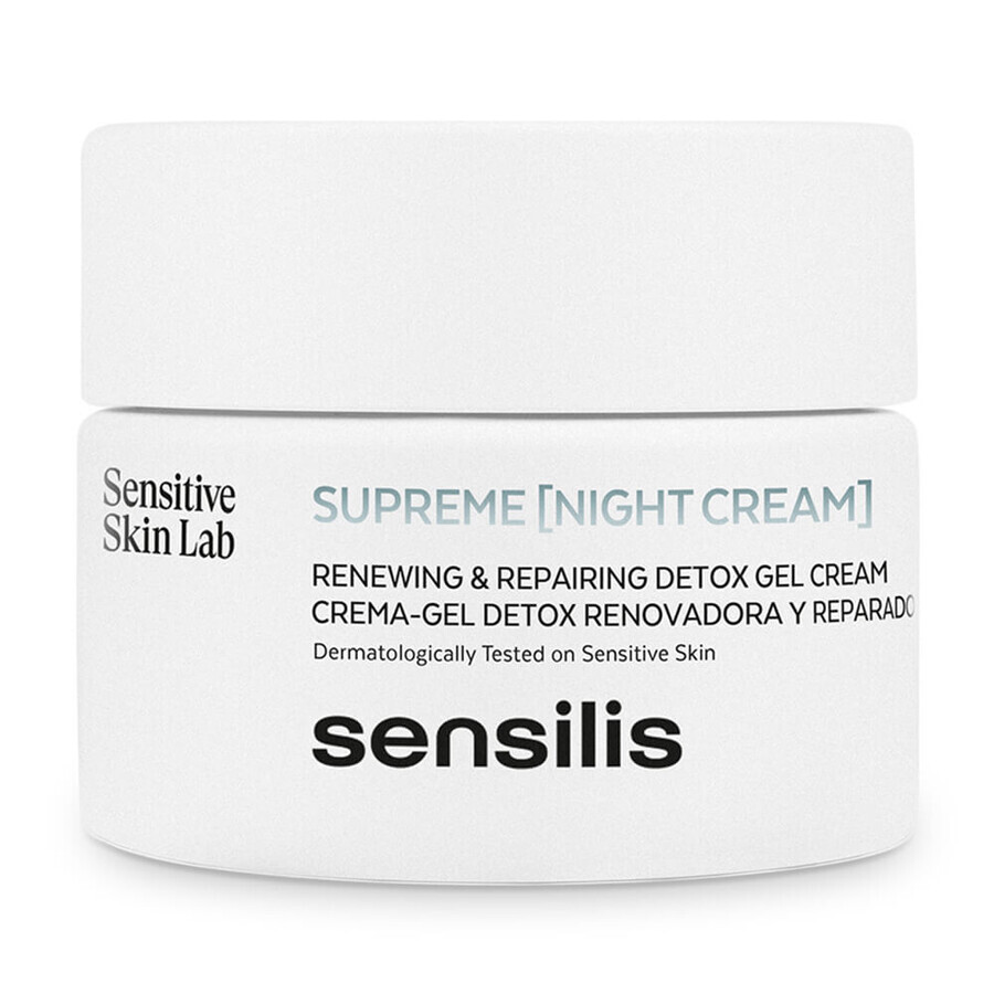 Sensilis Supreme, herstellende en verjongende nachtgel-crème, 50 ml