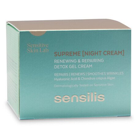 Sensilis Supreme, herstellende en verjongende nachtgel-crème, 50 ml