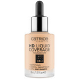 Catrice HD Liquid Coverage Foundation 24H, fond de teint liquide, 005 Ivory Beige, 30 ml