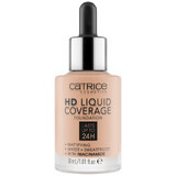 Catrice HD Liquid Coverage Foundation 24H, fond de teint liquide, 020 Rose Beige, 30 ml