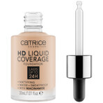 Catrice HD Liquid Coverage Foundation 24H, fond de teint liquide, 030 Sand Beige, 30 ml