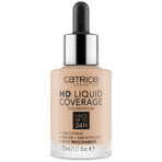 Catrice HD Liquid Coverage Foundation 24H, fond de teint liquide, 030 Sand Beige, 30 ml