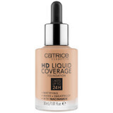 Catrice HD Liquid Coverage Foundation 24H, flüssig deckende Foundation, 040 Warm Beige, 30 ml