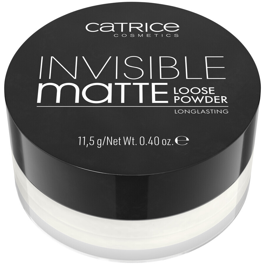 Catrice Invisible Matte, poudre libre matifiante, transparente, 11,5 g