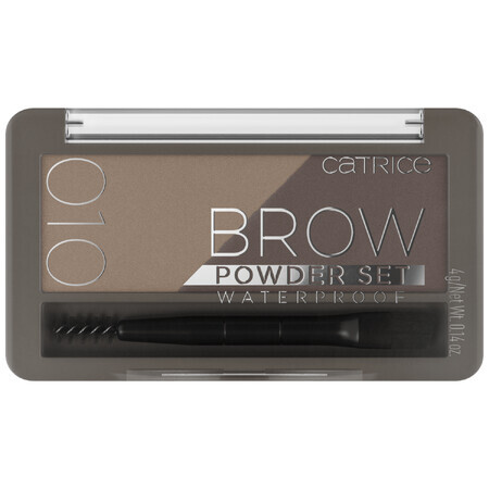 Catrice Brow Powder Set Waterproof, set de sourcils, No. 10 Ash Blonde, 4 g