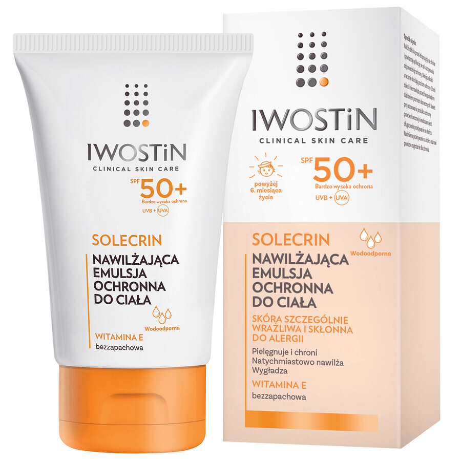 Iwostin Solecrin set, emulsión protectora, SPF 50+, 2 x 100 ml + pelota de playa de regalo