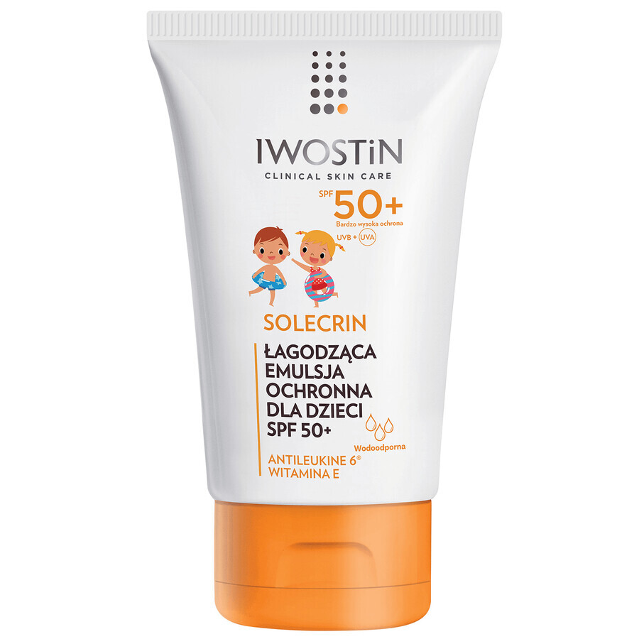 Iwostin Solecrin set, light protective emulsion for children over 6 months, SPF 50+, 2 x 100 ml + free beach ball