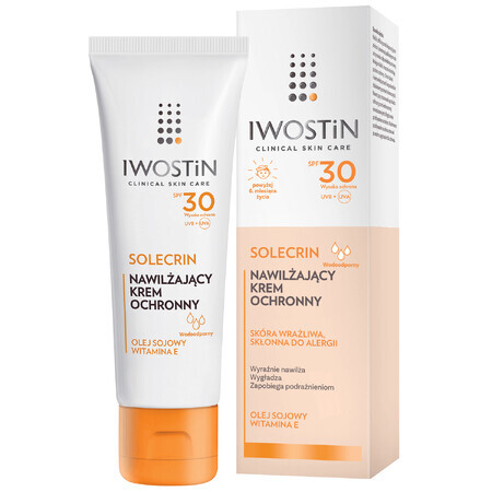 Iwostin Solecrin set, hydraterende beschermende crème voor kinderen vanaf 6 maanden, SPF 30, 2 x 50 ml + gratis strandbal