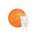 Set Iwostin Solecrin Purritin, fluid ușor matifiant, SPF 50+, 2 x 40 ml + minge de plajă gratuită