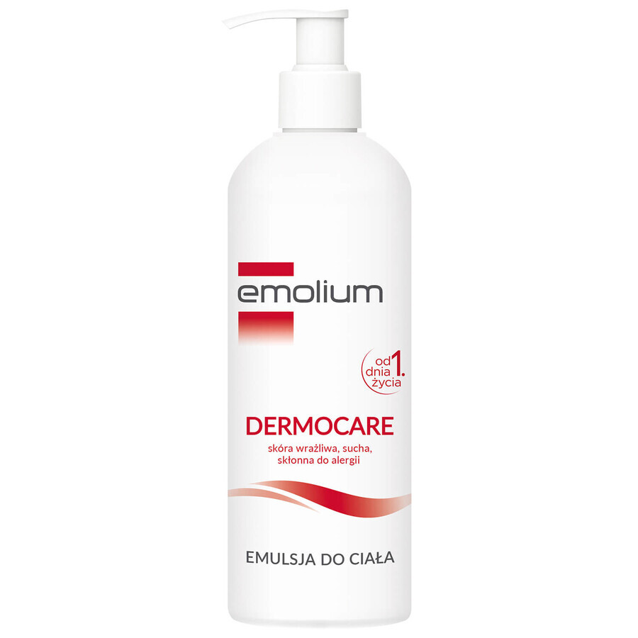 Emolium Dermocare set, gel lavant crémeux, 400 ml + émulsion corporelle, 400 ml