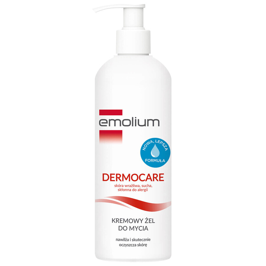 Emolium Dermocare set, gel lavant crémeux, 400 ml + émulsion corporelle, 400 ml