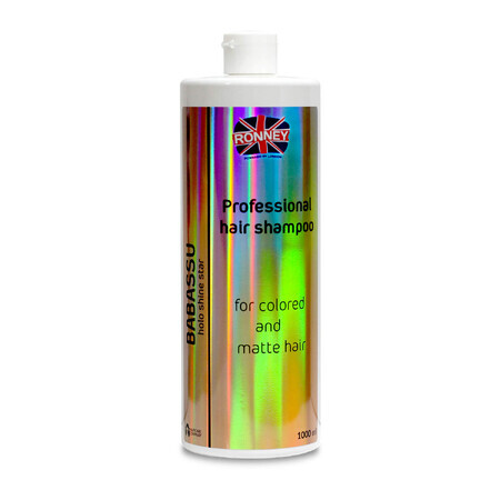 Ronney HoLo Shine Star Babassu Oil, șampon energizant pentru părul vopsit și tern, 1000 ml