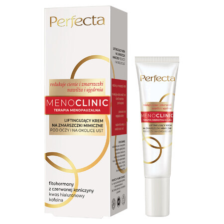 Perfecta Menoclinic, crème liftante pour les rides du visage sous les yeux et autour de la bouche, 15 ml