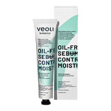 Veoli Botanica Oil-Free Sebum Control Moisturizer, crème de jour hydrogel à l'extrait actif de thé vert avec EGCG, Nelupure et extrait de Centella Asiatica, 50 ml