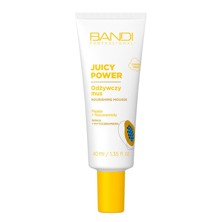 Bandi Juicy Power, nourishing facial foam, papaya + phytoceramides, 40 ml