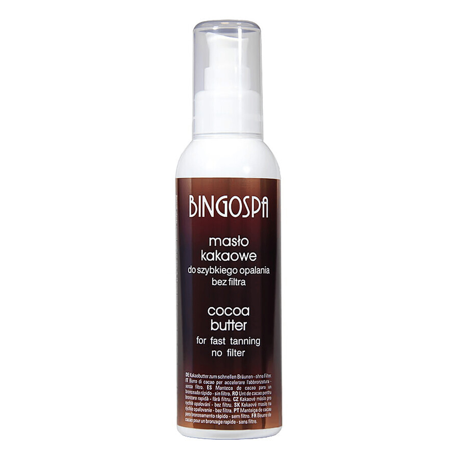 Bingospa, beurre de cacao pour un bronzage rapide, 120 g