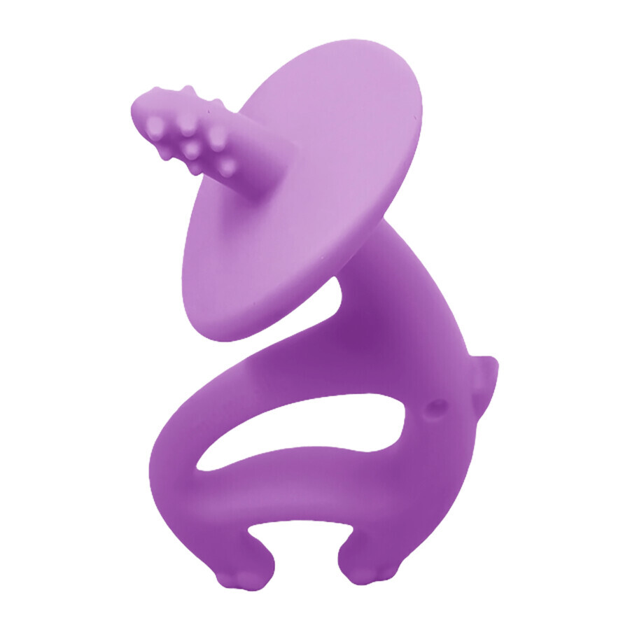 Mombella, jouet de dentition, Eléphant dansant, violet, à partir de 3 mois, 1 pièce