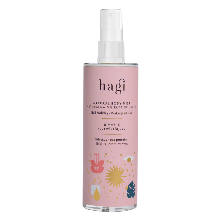 Hagi Holidays in Bali, brume naturelle pour le corps, illuminante, 100 ml