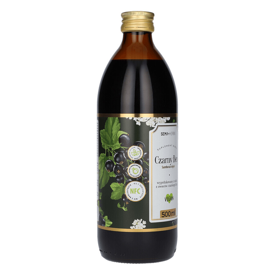 SEMA Herba Sureau noir, jus de fruits, 500 ml