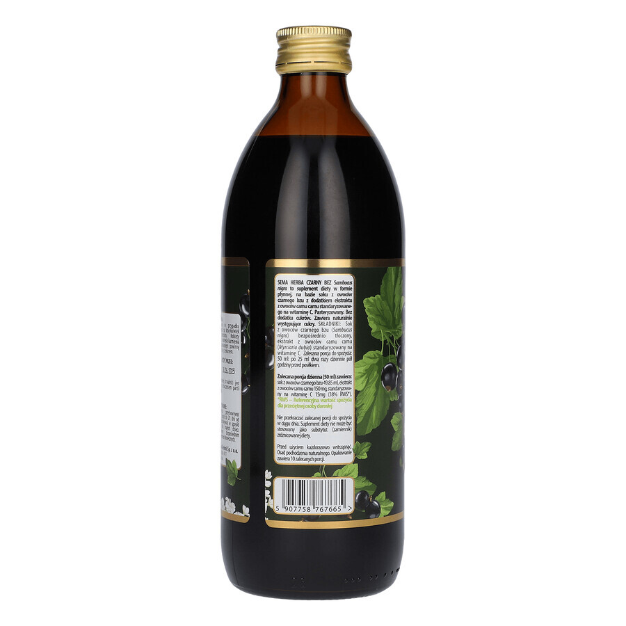 SEMA Herba Sureau noir, jus de fruits, 500 ml