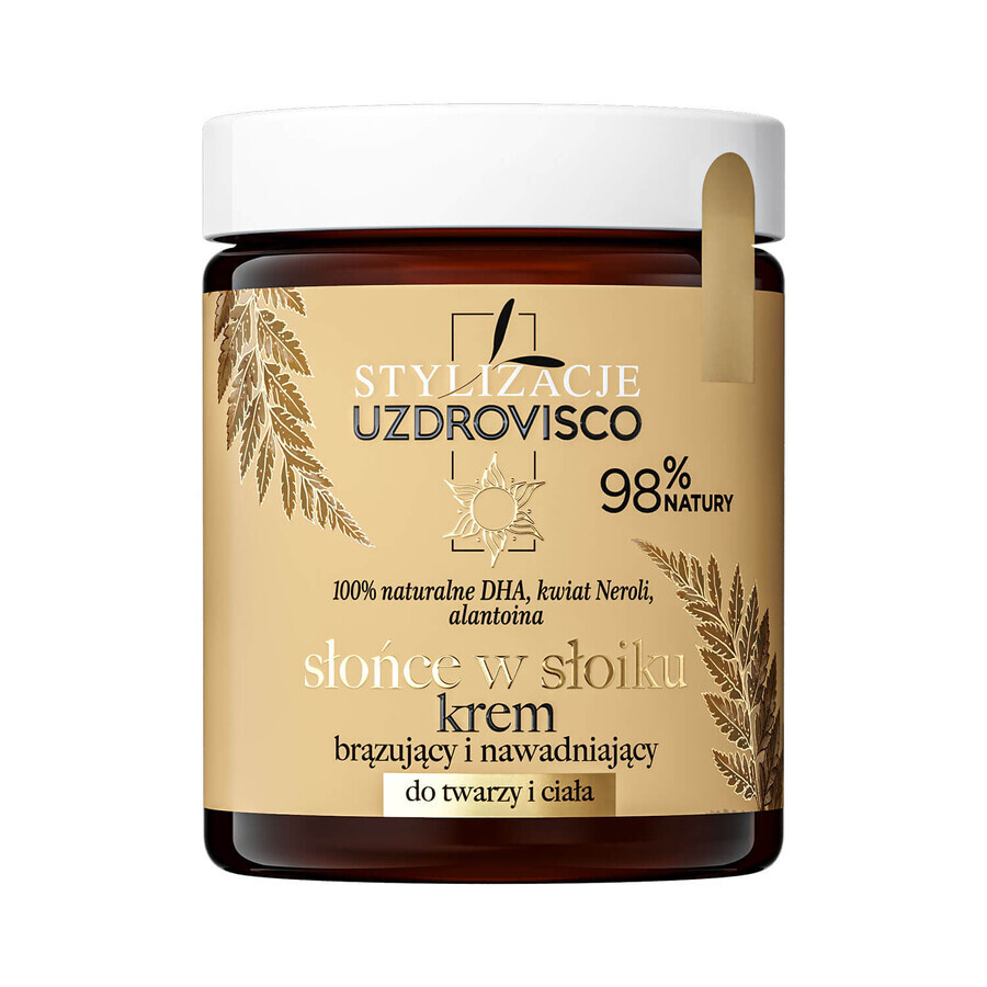 Uzdrovisco Stylacje Sun in a Jar, crema bronceadora e hidratante para rostro y cuerpo, 170 ml