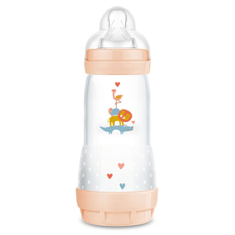 MAM Perfect Start Anti-Colic, biberon anti-colique, Better Together, fille, à partir de 4 mois, 320 ml