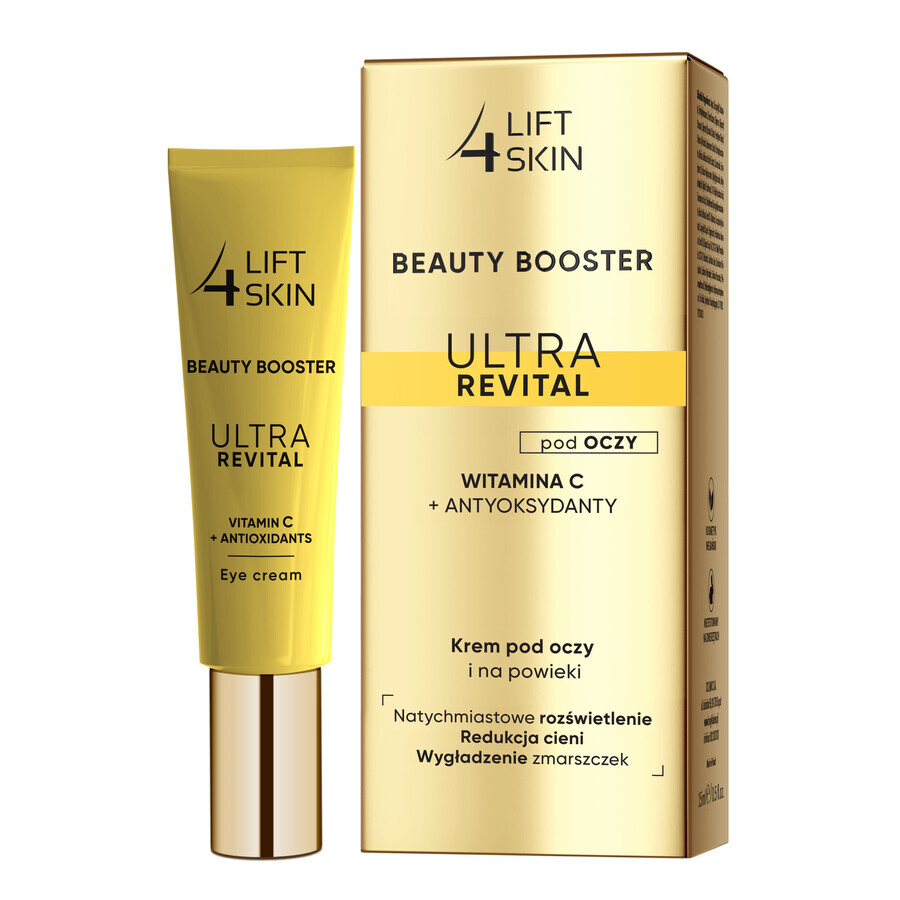 Lift4SKin Beauty Booster Ultra Revital Vitamine C + antioxidanten, oog- en ooglidcrème, 15 ml