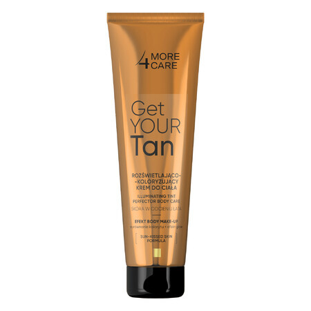 More4Care Get Your Tan, crème colorante illuminante pour le corps, 100 ml