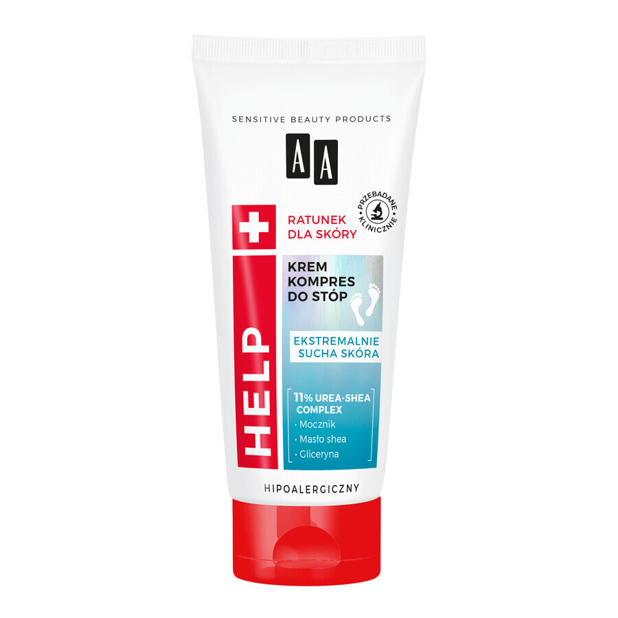 AA Help, crème pour compresses de pieds, 75 ml