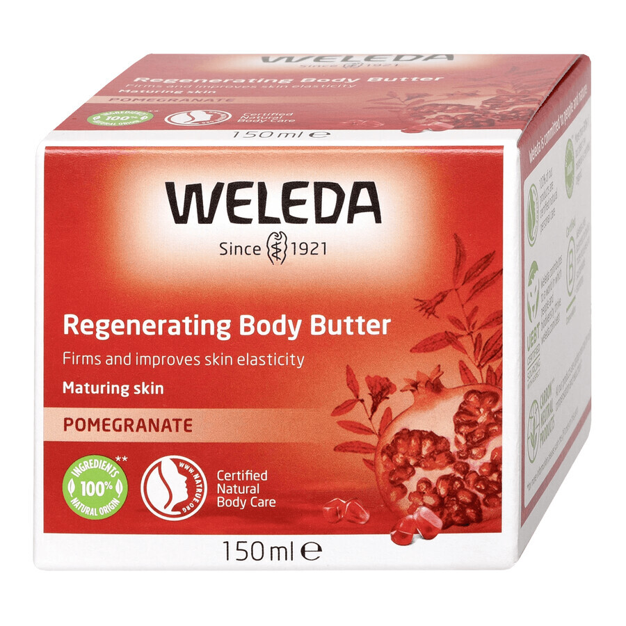 Weleda, regenerating body butter with pomegranate, 150 ml