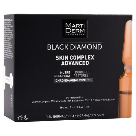 MartiDerm Black Diamond Skin Complex Advanced, nourishing and regenerating serum, 2 ml x 10 ampoules