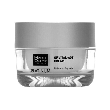 MartiDerm Platinum GF Vital Age Cream, aufbauende Revitalisierungscreme mit aufhellender Wirkung für trockene Haut, 50 ml