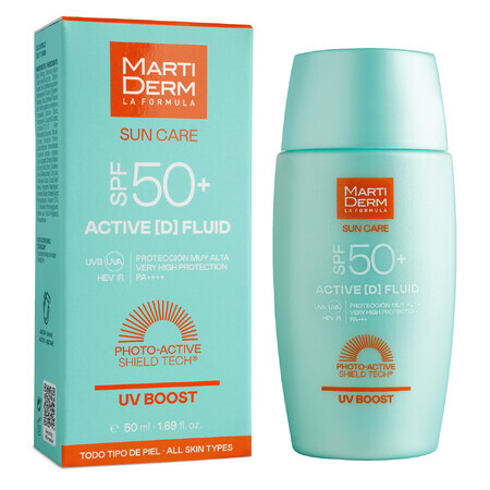 MartiDerm Sun Care Active D, fluide pour le visage avec écran solaire SPF 50+, 50 ml