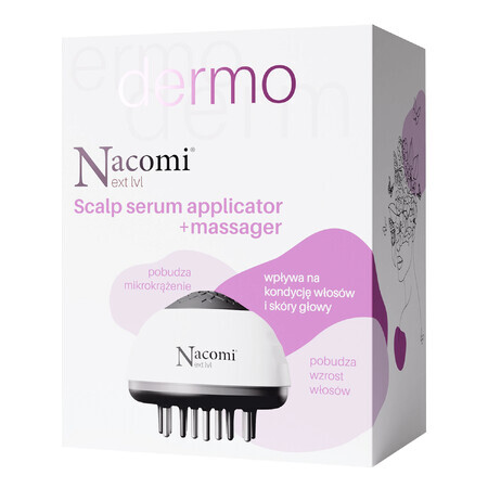 Nacomi Next Level Dermo, applicateur de sérum pour le cuir chevelu+masseur, 1 pièce