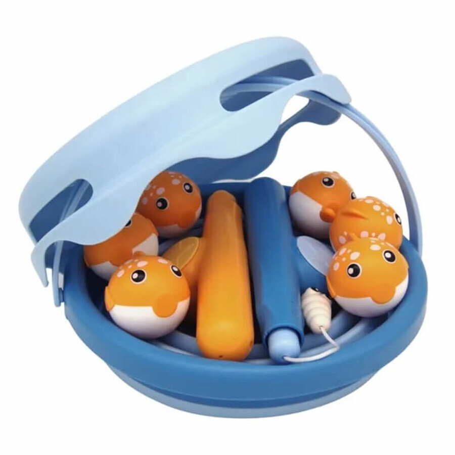 CompacToys, set de jocuri, pește magnetic într-o găleată, de la 2 ani, 11 piese